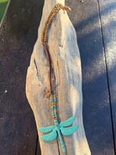 Charger l&#39;image dans la galerie, Collier LiLibulle - Libellule et Turquoise - SamEtnic