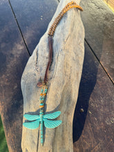 Charger l&#39;image dans la galerie, Collier LiLibulle - Libellule et Turquoise - SamEtnic