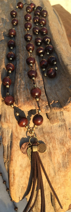 Collier PeaceOfMind - Sautoir en bois - SamEtnic - SamEtnic